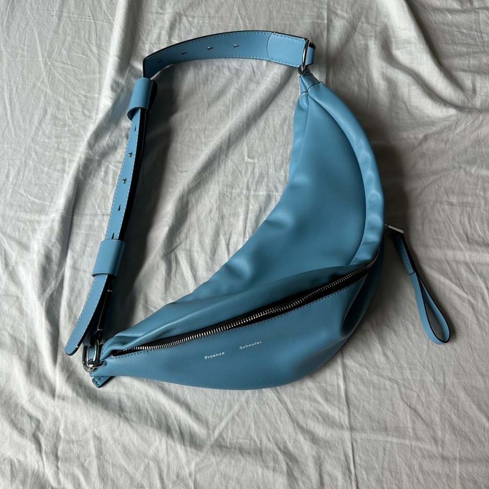 Proenza Schouler light blue leather Stanton bag